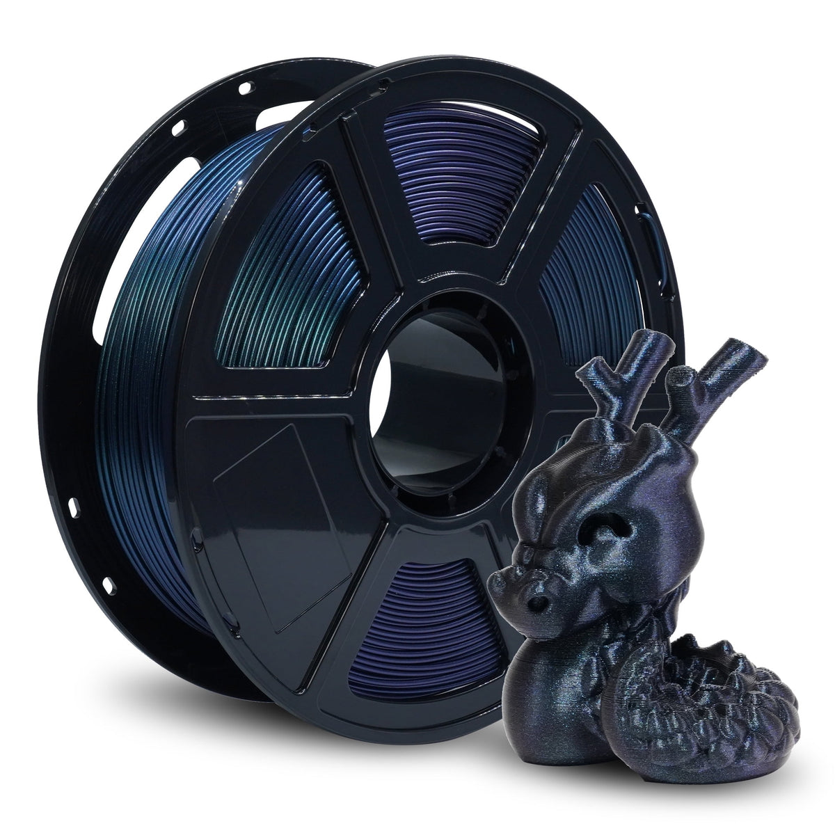 Flashforge PETG Filament 1.75mm, 1KG/2.2lbs PETG 3D Printer Filament, Black