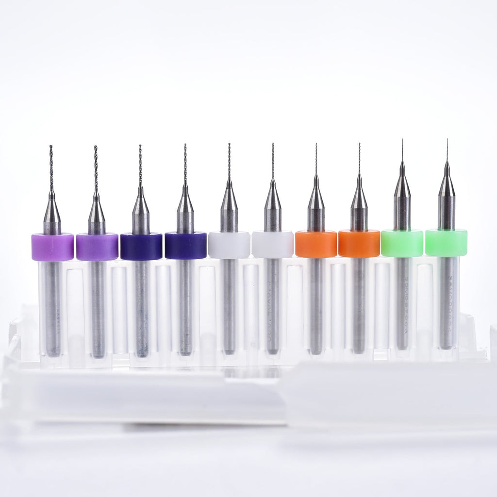 KAWELL 3D Printer Parts with 0.2mm To 0.6mm Cleaner Bits for 3D Printers, Silver, 10 Count, 10 Pack