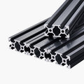 KFFKFF 5PCS 78.7 in (2000mm) T Slot 2040 Aluminum Extrusion Profile, European Standard Anodized Linear Rail, Durable Aluminum Rail for 3D Printer, CNC Projects, Laser Engraving, Black