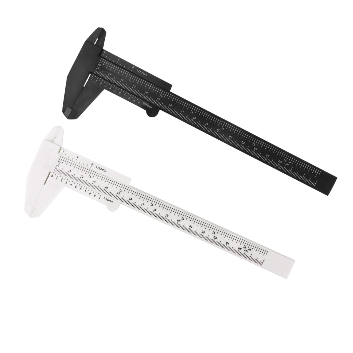 LOLIPPYY 2-Pack Lightweight Plastic 150mm Caliper Gauge for Accurate Step Depth and External Measurements