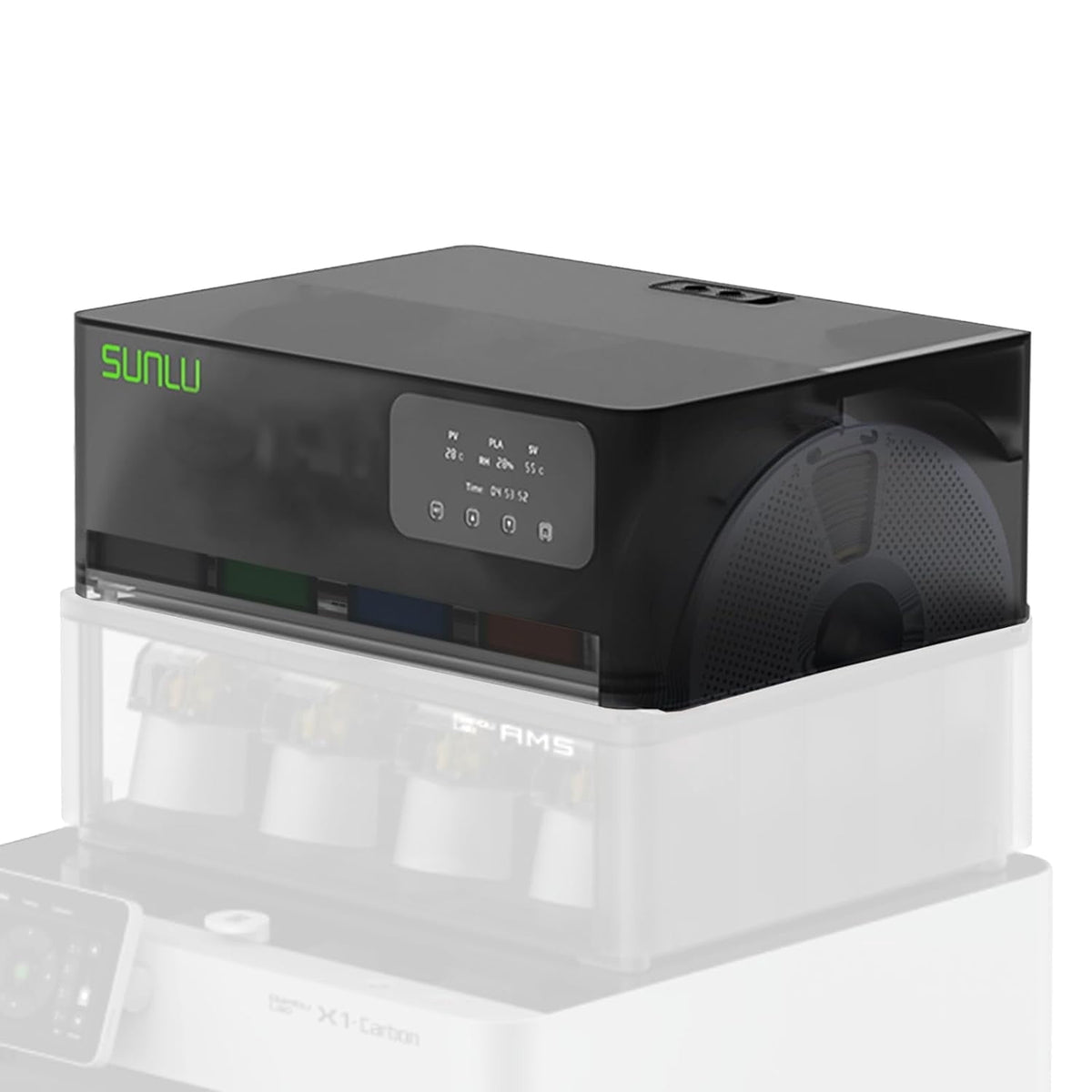 SUNLU AMS Heater, Filament Dryer Box for Bambu Lab AMS, Enables Drying while Printing,Easy to Use (AMS Not Included)