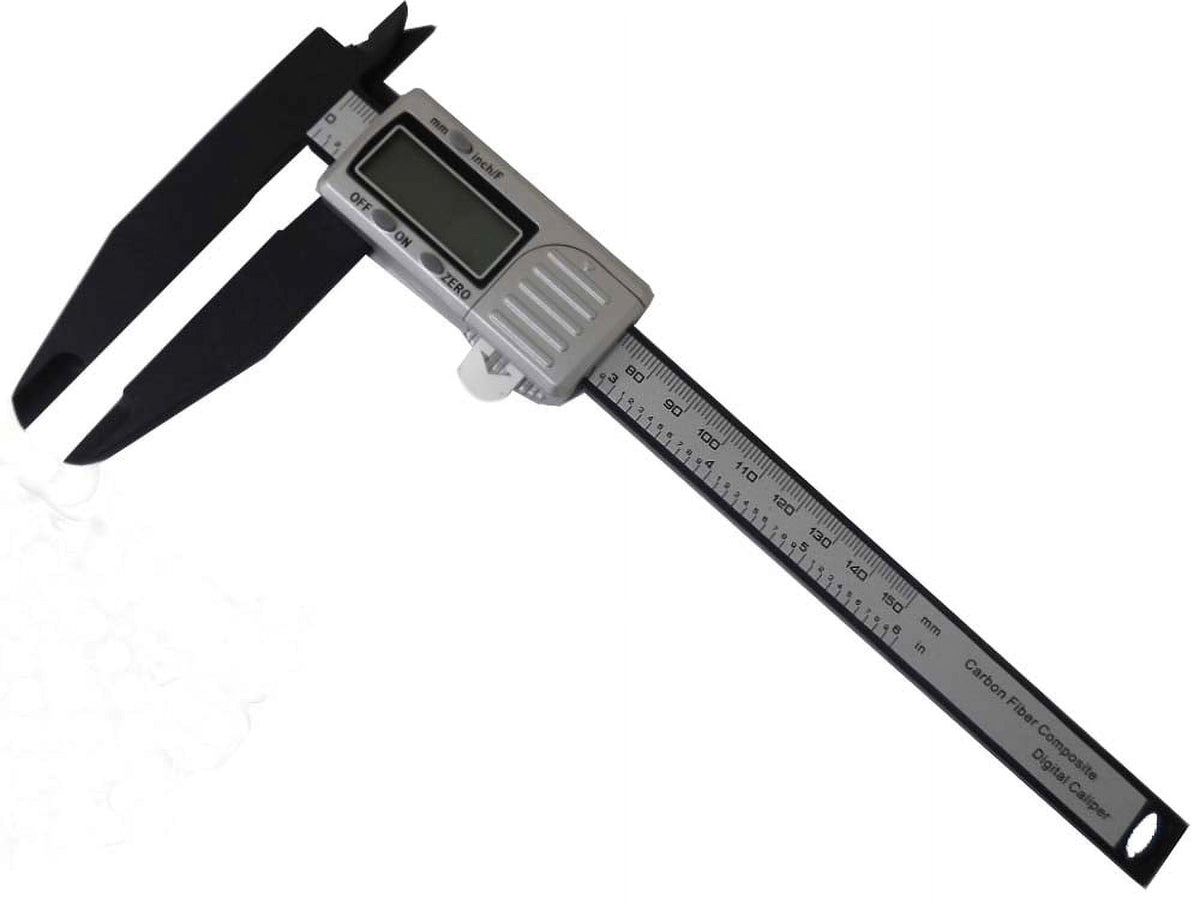 ToolUSA 6"/150mm Digital Solar Vernier Caliper with Long Jaw - SAE/Metric - TM54006