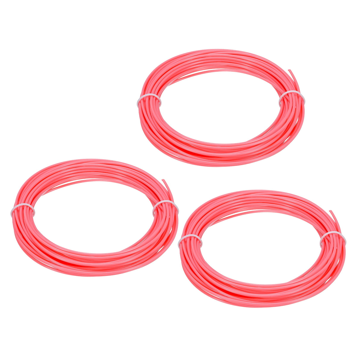 Uxcell 3D Pen Filament 3Pcs 1.75mm Total Length 196.8 Feet Fluorescent Red PLA, 3D Pen Filament Refills Low Warping, for Creating Pictures Printed Model Printing Pen