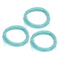 Uxcell 3D Pen Filament 3Pcs 1.75mm Total Length 196.8 Feet Powder Blue PLA, 3D Pen Filament Refills Low Warping, for Creating Pictures Printed Model Printing Pen