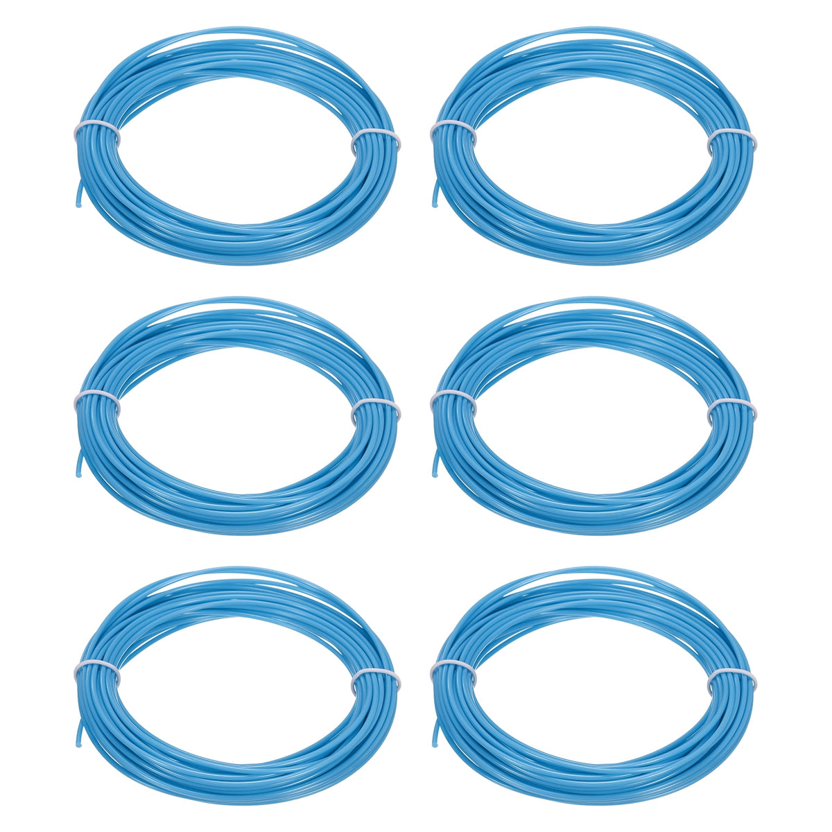 Uxcell 3D Pen Filament 6Pcs 1.75mm Total Length 196.8 Feet Blue PLA, 3D Pen Filament Refills Low Warping, for Creating Pictures Printed Model Printing Pen