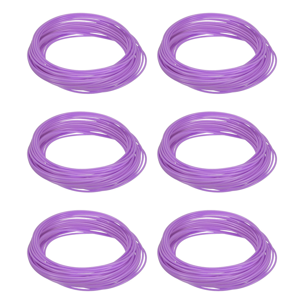 Uxcell 3D Pen Filament 6Pcs 1.75mm Total Length 196.8 Feet Crimson PLA, 3D Pen Filament Refills Low Warping, for Creating Pictures Printed Model Printing Pen