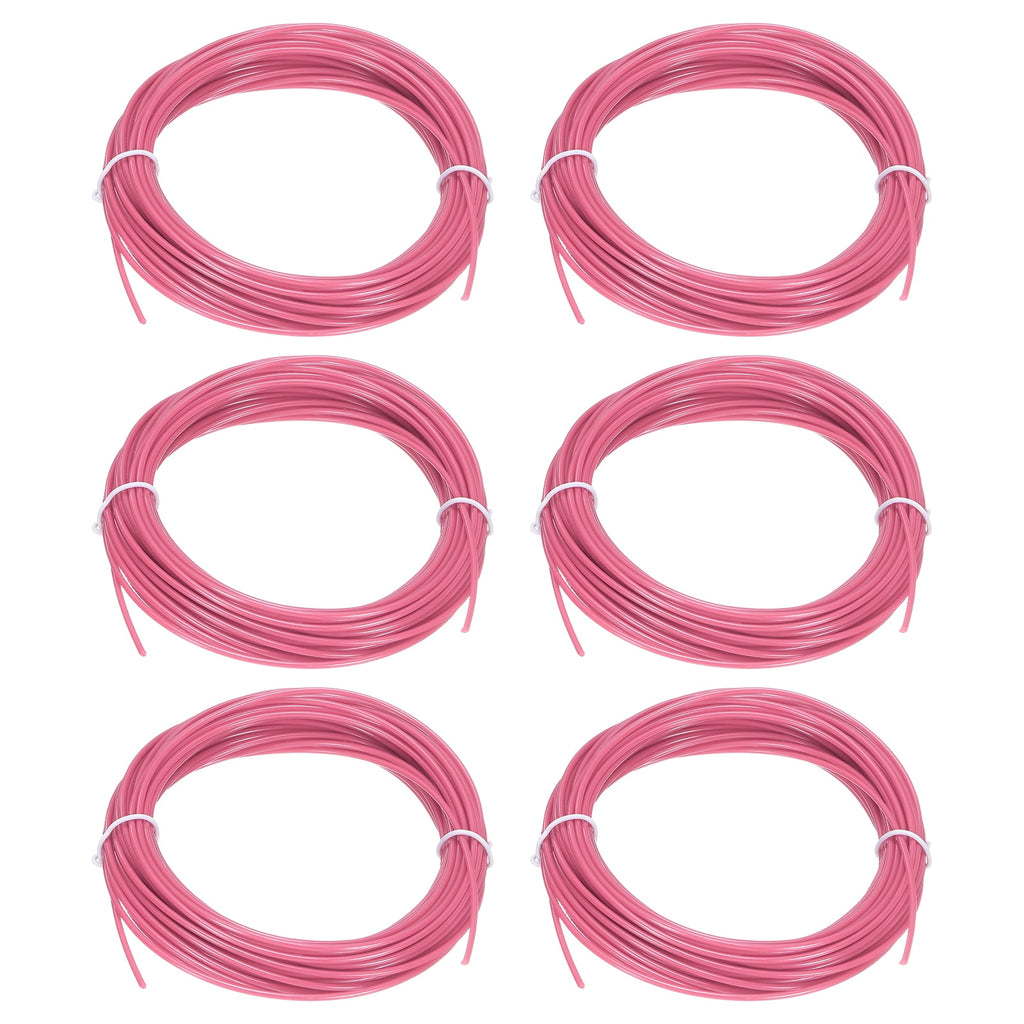 Uxcell 3D Pen Filament 6Pcs 1.75mm Total Length 196.8 Feet Fluorescent Rose PLA, 3D Pen Filament Refills Low Warping, for Creating Pictures Printed Model Printing Pen