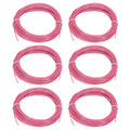 Uxcell 3D Pen Filament 6Pcs 1.75mm Total Length 196.8 Feet Fluorescent Rose PLA, 3D Pen Filament Refills Low Warping, for Creating Pictures Printed Model Printing Pen