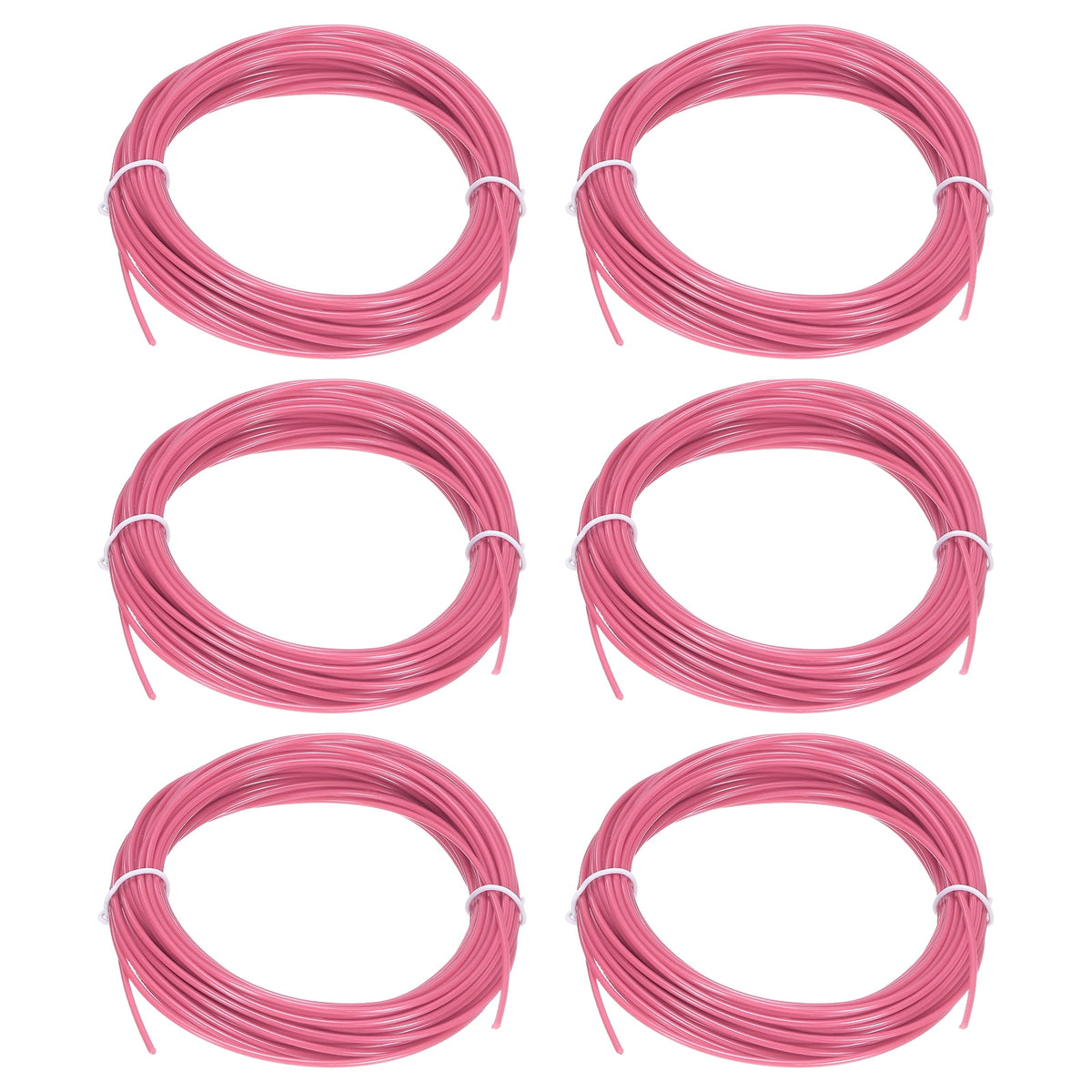 Uxcell 3D Pen Filament 6Pcs 1.75mm Total Length 196.8 Feet Fluorescent Rose PLA, 3D Pen Filament Refills Low Warping, for Creating Pictures Printed Model Printing Pen