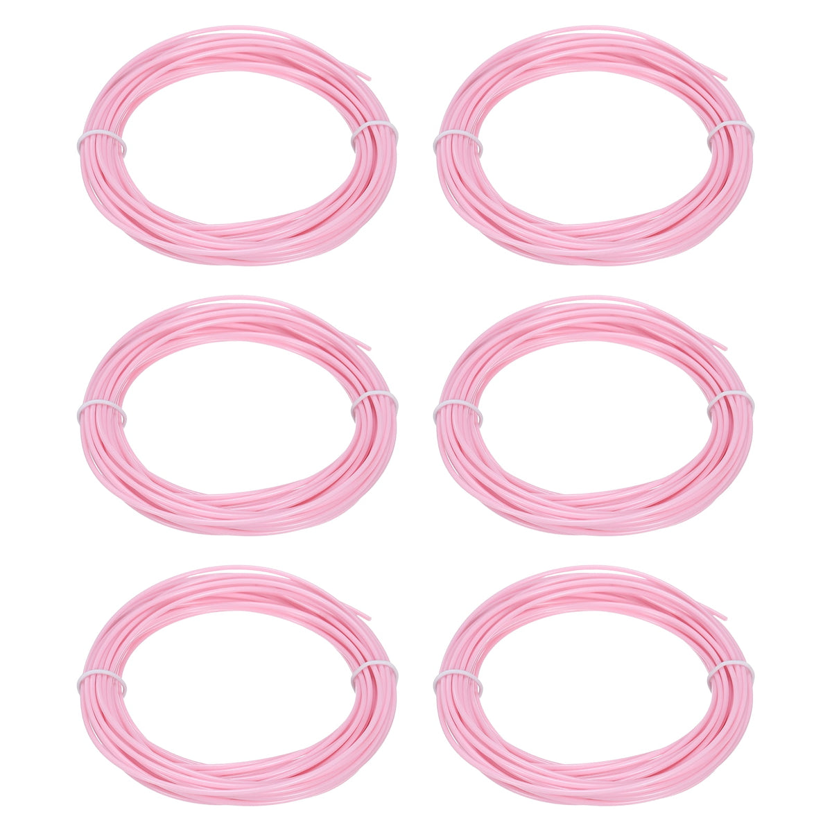 Uxcell 3D Pen Filament 6Pcs 1.75mm Total Length 196.8 Feet Light Pink PLA, 3D Pen Filament Refills Low Warping, for Creating Pictures Printed Model Printing Pen