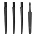 Uxcell ESD Brush, 3Pcs Electronic Cleaning Brush Set with Tweezers Anti Static Cleaning Tools Plastic Pen-Shaped Nylon for PCB Computer Keyboard Camera 3D Printers, 18x11mm Bristles