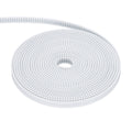 Uxcell Polyurethane PU Steel Cord 2GT Timing Belt 6x2000mm2mm Pitch 2mm Thick White Open Loop Pulley Timing Belt for 3D Printer
