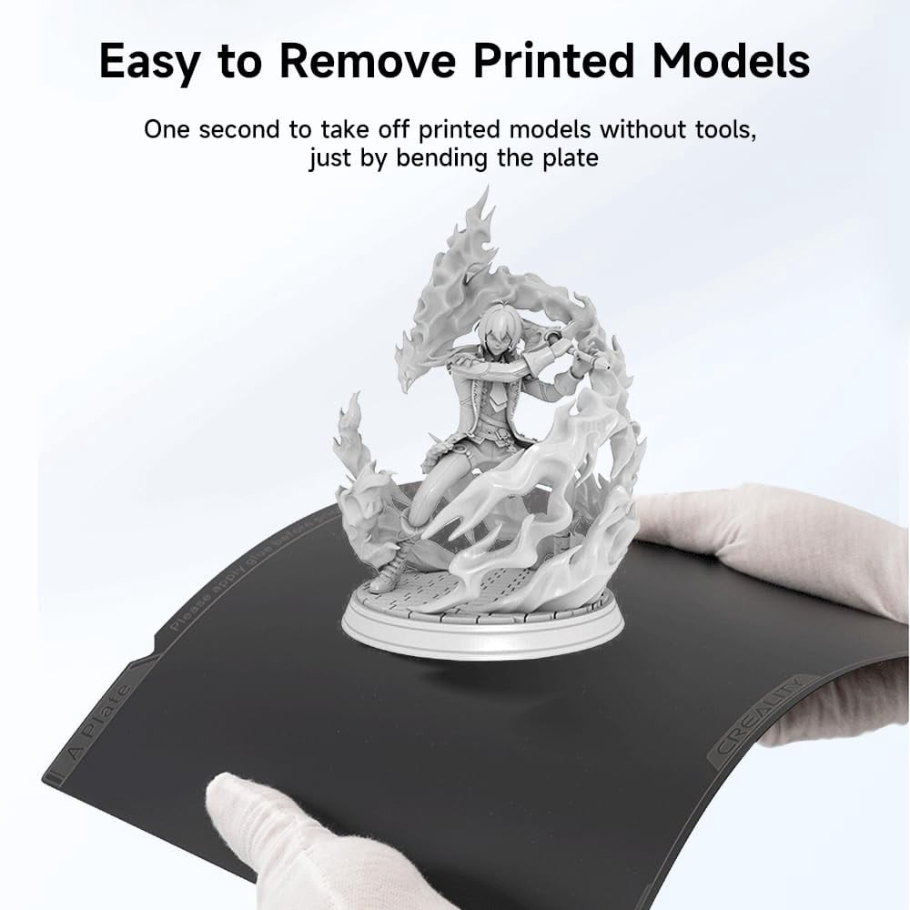 Creality K1 Smooth PEI Build Plate, Original Magnetic 3D Printer Build Bed, for Creality K1/Ender 3 V3 SE/Ender-3 S1/Ender-3 S1 Pro/Ender-5 S1 and All 235 * 235mm Size 3D Printer