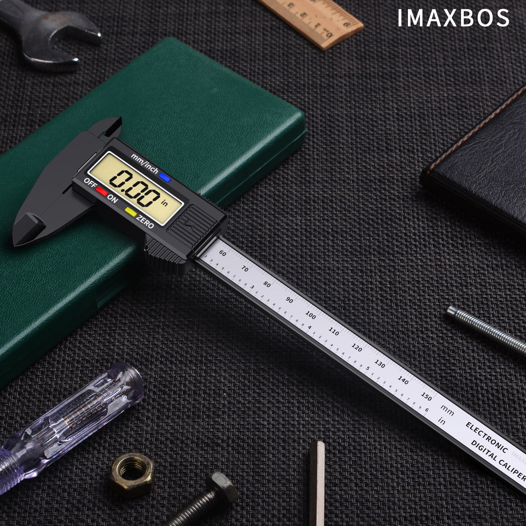 IMAXBOS Digital Caliper Measuring Tool Electronic Micrometer 6 inch Vernier Caliper