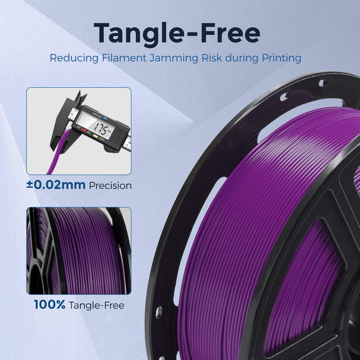 Flashforge PETG Filament 1.75mm, 1KG/2.2lbs PETG 3D Printer Filament, Burnt Titanium
