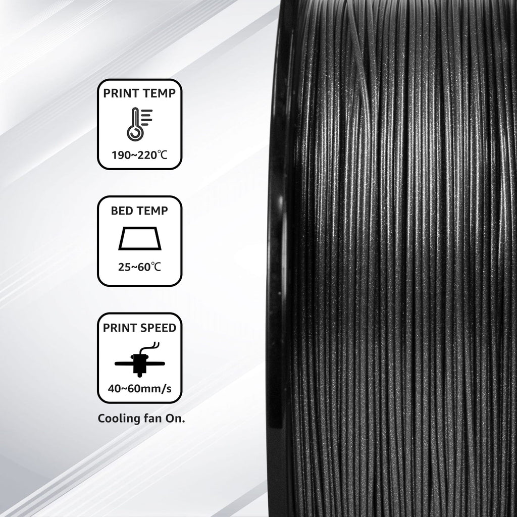 Flashforge PLA Filament 1.75mm, 1KG/2.2lbs PLA 3D Printer Filament, Burnt Titanium