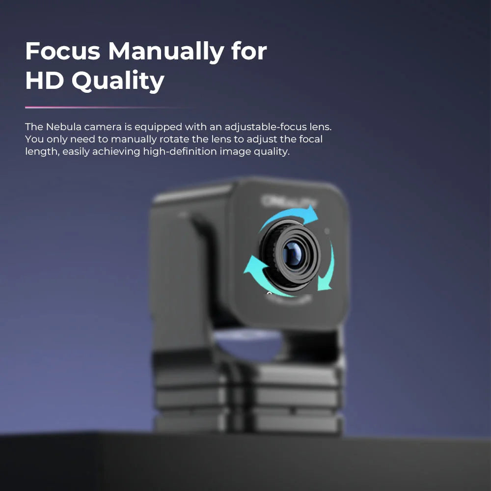 Creality Official 3D Printer Nebula Camera Night Vision Function Remote Monitoring WiFi Connection Auto Generate Time-lapse Photography Live Camera 24-Hour 3D Print Monitoring for 3D Printer Ender-3
