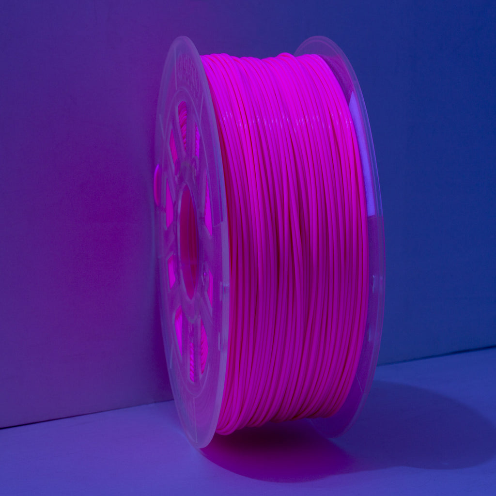 Gizmo Dorks 3mm (2.85mm) Specialty Blacklight ABS Filament for 3D Printers 1 kg / 2.2 lbs, Flourescent UV Yellow