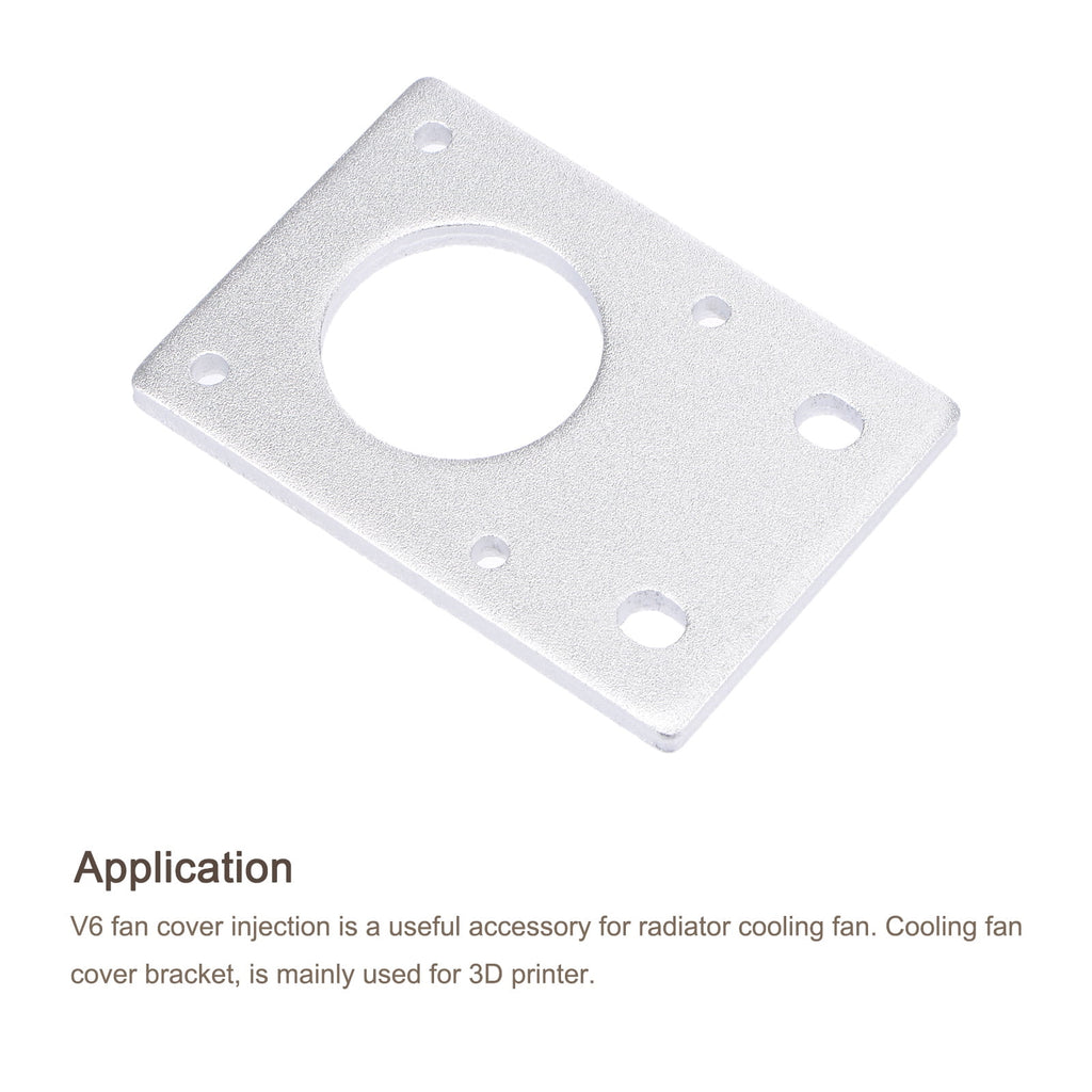 Uxcell Stepper Motor Mounting Bracket Mount Plate 42mm Silver Tone for 3D Printer 2 Pack