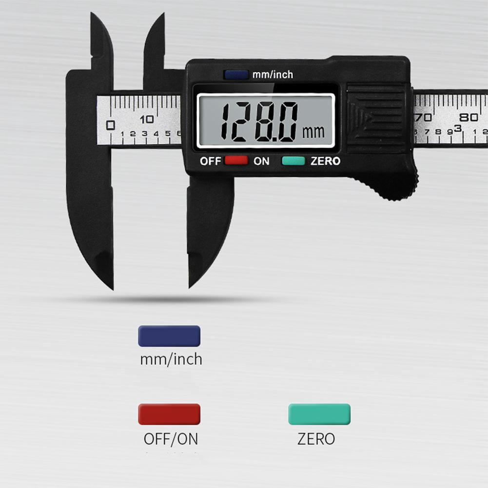 Electronic Digital Caliper 6 Inch Stainless Steel Vernier Caliper with Large LCD Screen, Inch/Metric Conversion Measuring Tool for Household DIY Projects