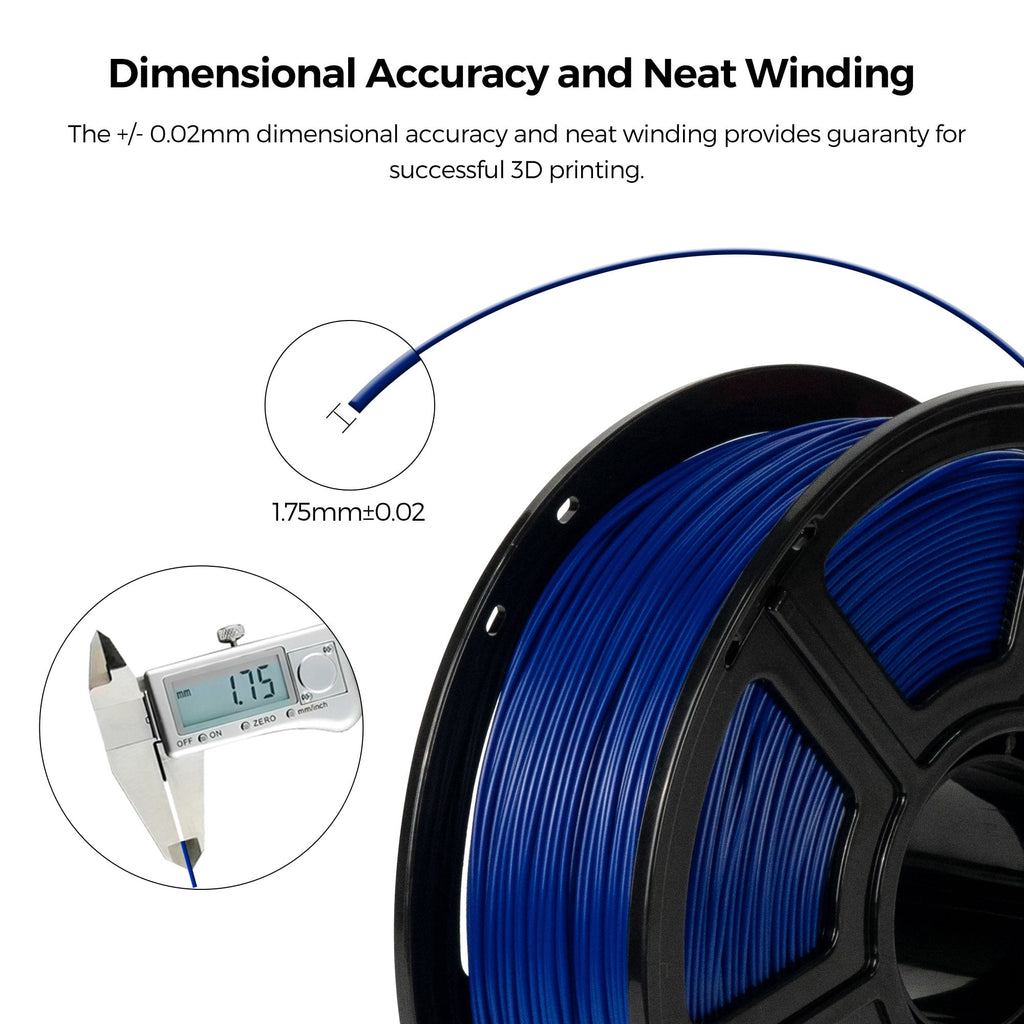 Flashforge ABS Pro Filament 1.75mm, 1KG/2.2lbs ABS Pro 3D Printer Filament, Black