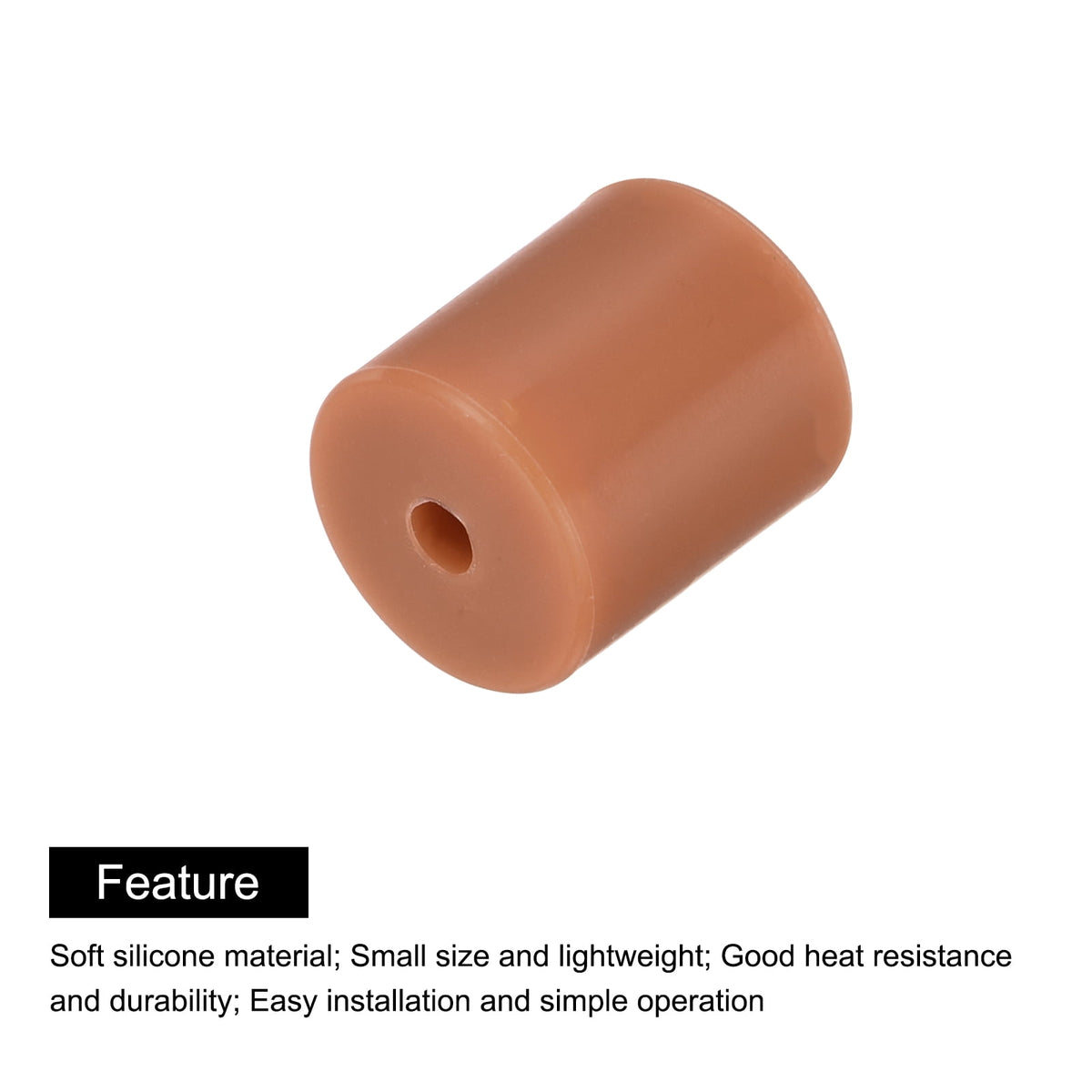 12Pcs Silicone Bed Mounts 3D Printer Heat Bed Silicone Leveling Column Silicone Buffer 18mm for 3D Brown