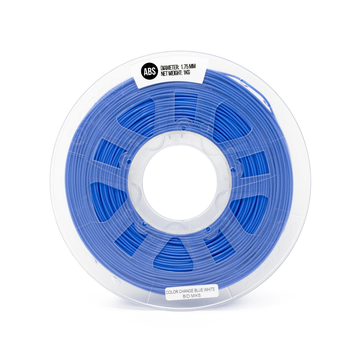 Gizmo Dorks 3mm (2.85mm) Heat Activated Color Change ABS Filament for 3D Printers 1 kg, Gray to White