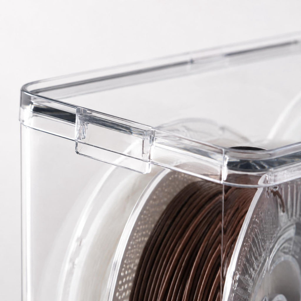 3D Printer Supply Storage Box with Clear Body and Lid for Identification without Opening the Storage Box