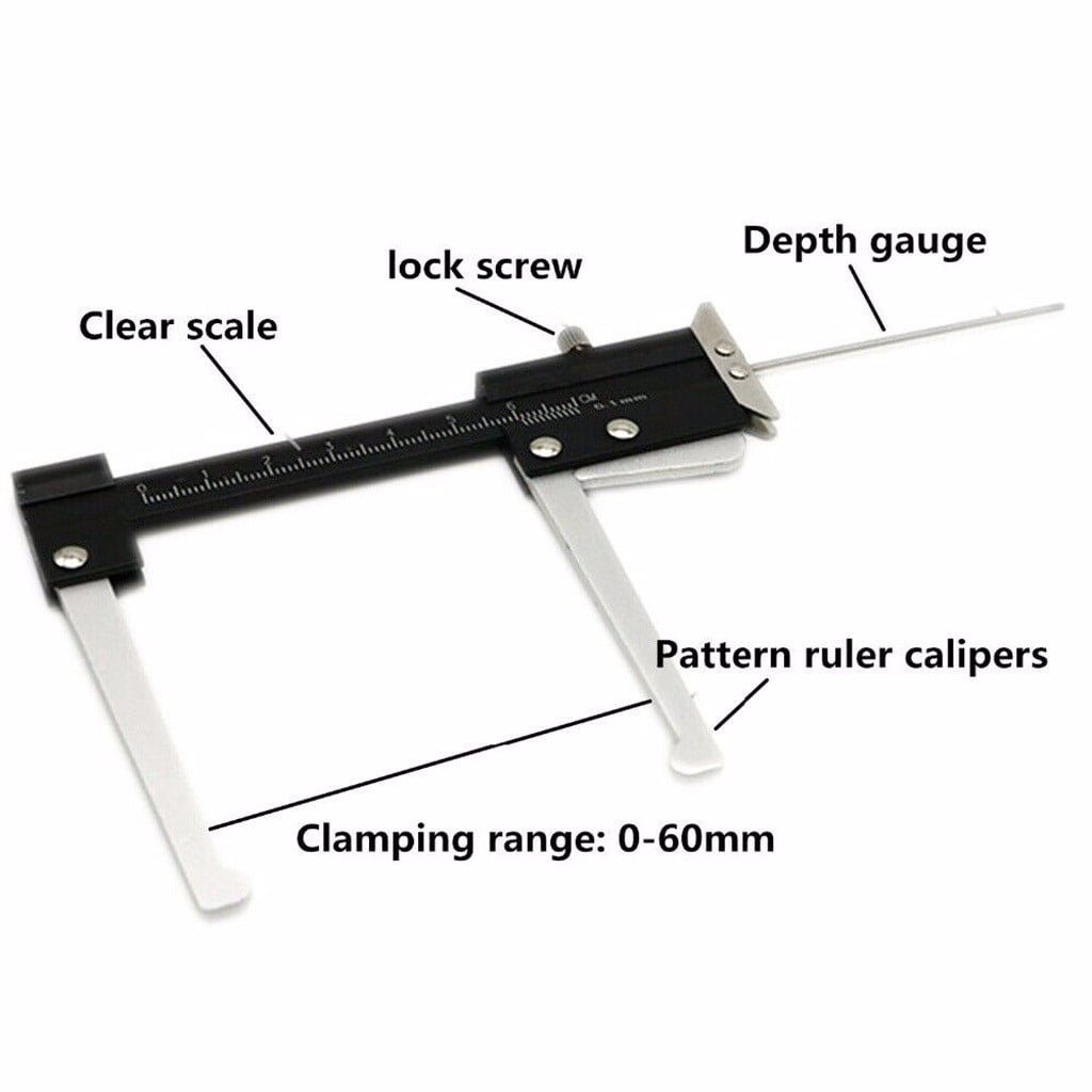 Fdelink Barbecue Grill Clearance! Brake Disc Thickness Measuring Caliper, Brake Caliper Caliper Ruler Tool Disc Gauge Measuring Thickness Tool&Home Improvment