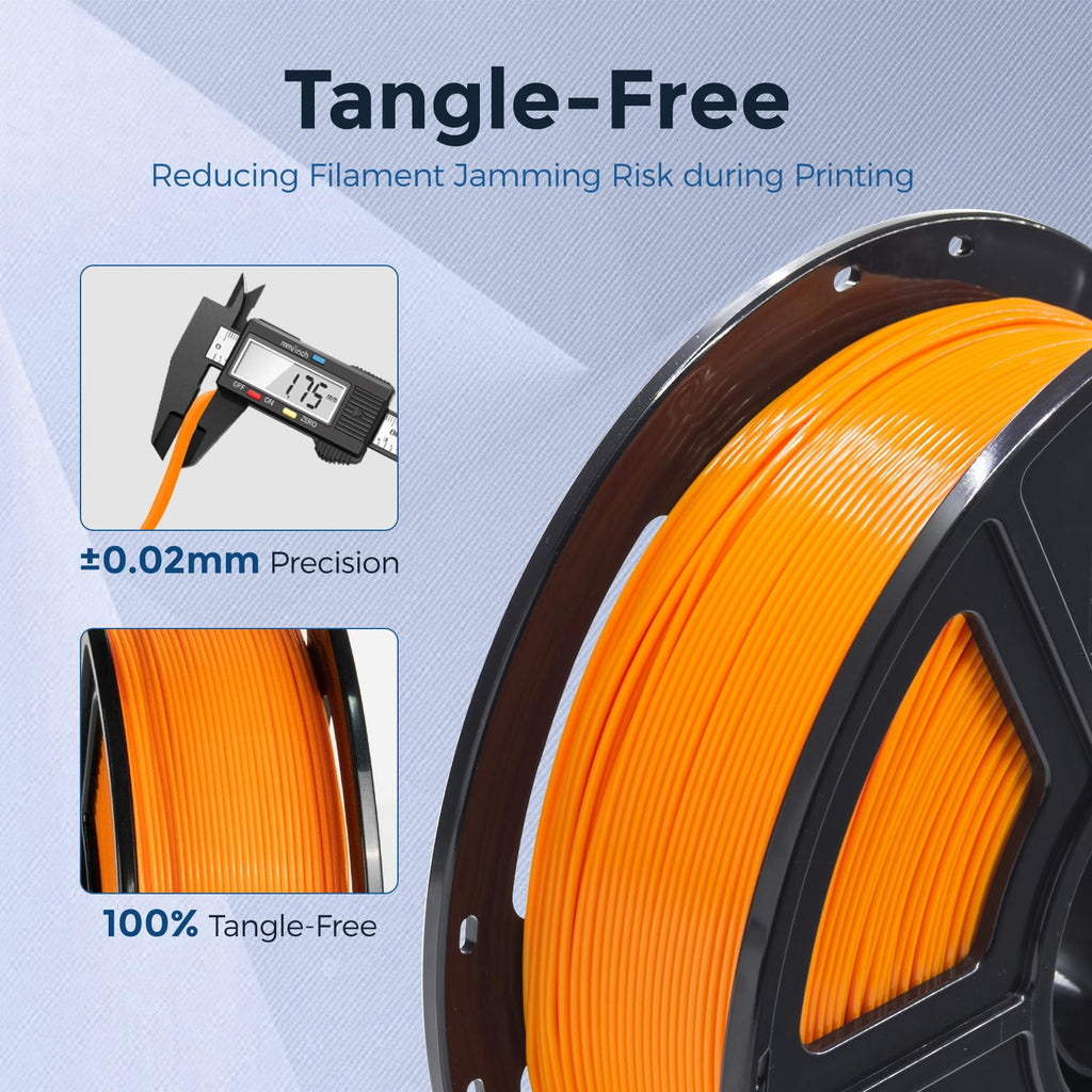 Flashforge PETG Filament 1.75mm, 1KG/2.2lbs PETG 3D Printer Filament, Burnt Titanium